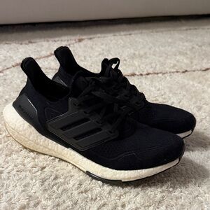 adidas Black and White Athletic Shoes